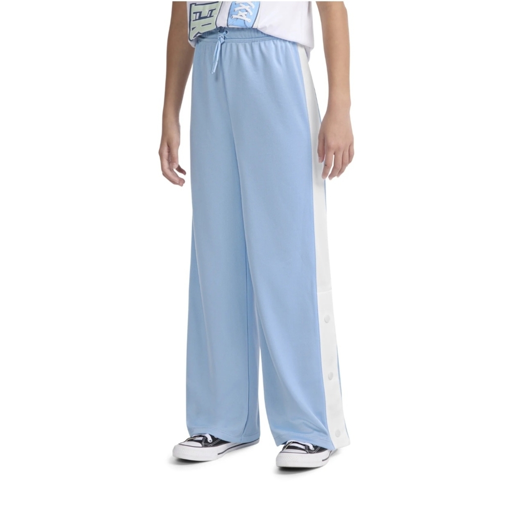 Converse Track Pants with Snaps Blue White XL